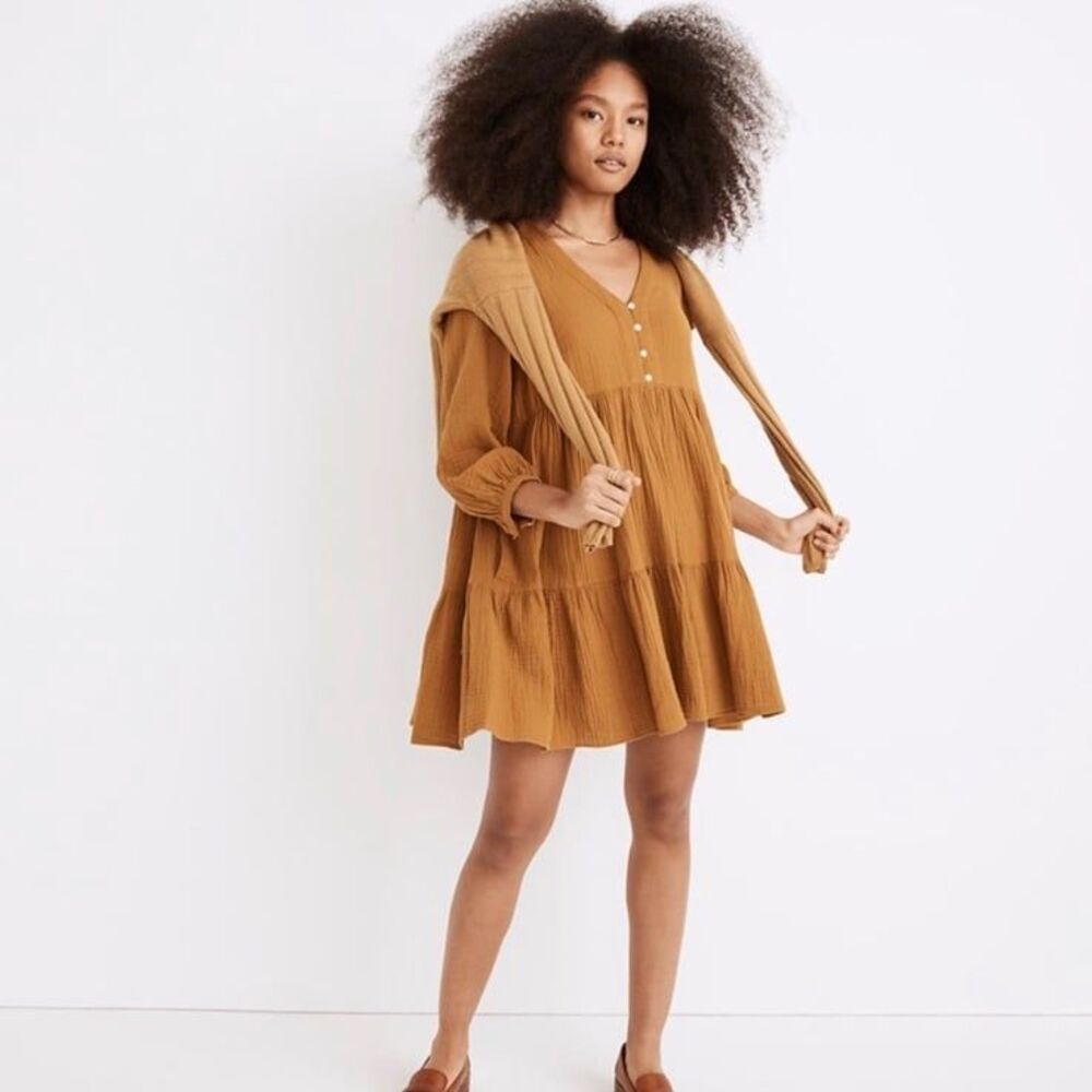 NWT madewell Lightspun Colette Mini Dress size 12